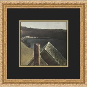 Andrew Wyeth End of Olsons Custom Framed Print
