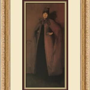 James Whistler Portrait of Beatrice Godwin Custom Framed Print