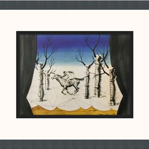 Rene Magritte The Lost Jockey Custom Framed Print