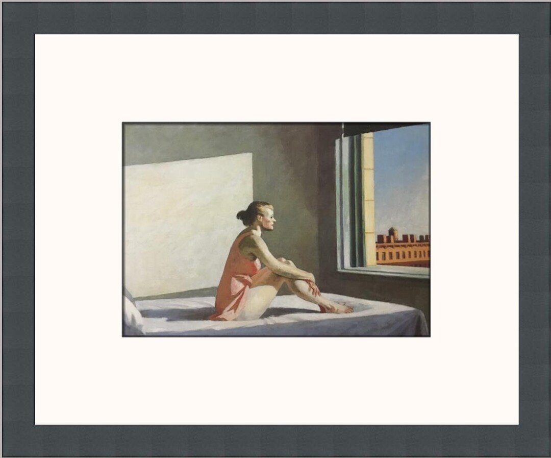 Edward Hopper Morning Sun Custom Framed Mini Print Etsy