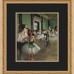 Impresión enmarcada personalizada preliminar de Edgar Degas