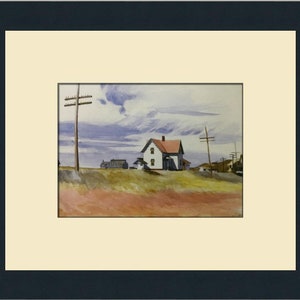 Edward Hopper Capron House Custom Framed Print