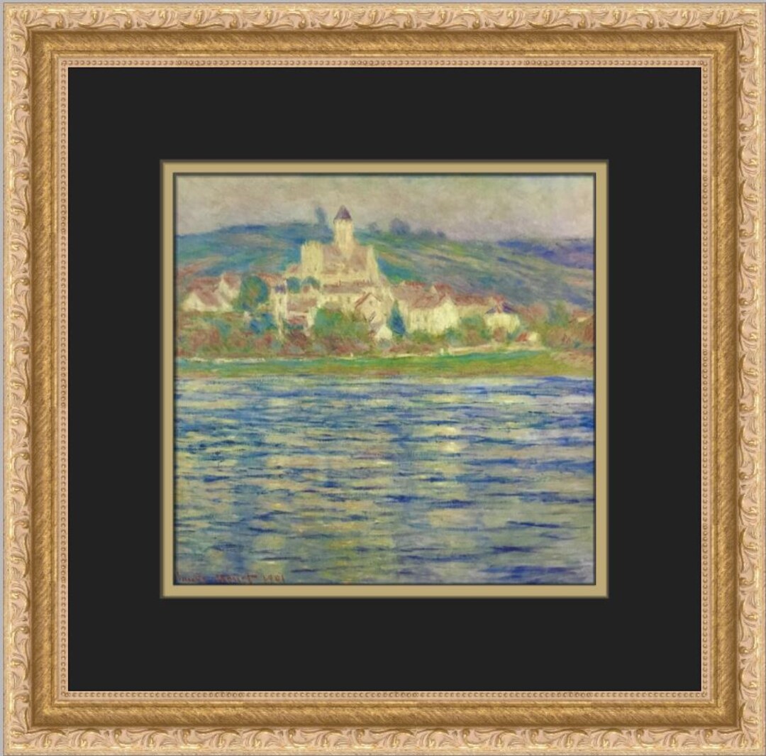 Claude Monet Morning at Vetheuil Custom Framed Print - Etsy