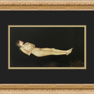 Andrew Wyeth Helga Black Velvet Custom Framed Print
