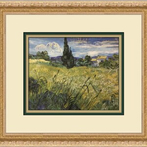 Vincent Van Gogh Weizenfeld Benutzerdefinierter gerahmt Druck
