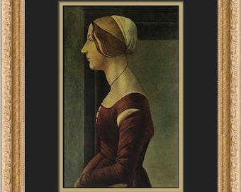 Sandro Botticelli Portrait of a Woman Custom Framed Print