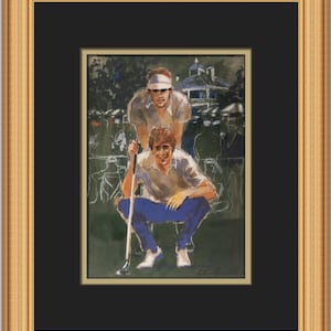 Leroy Neiman Two Twosomes Custom Framed Print