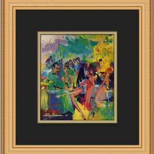 Leroy Neiman New Year&#39;s Eve Custom Framed Print
