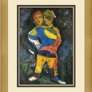 Marc Chagall The Walk Custom Framed Print