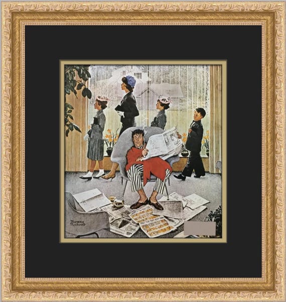 Norman Rockwell Easter Morning Custom Framed Print - Etsy