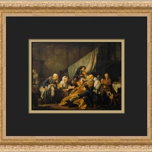 Jean-Baptiste Greuze The Fruit of Good Education Custom Framed Print