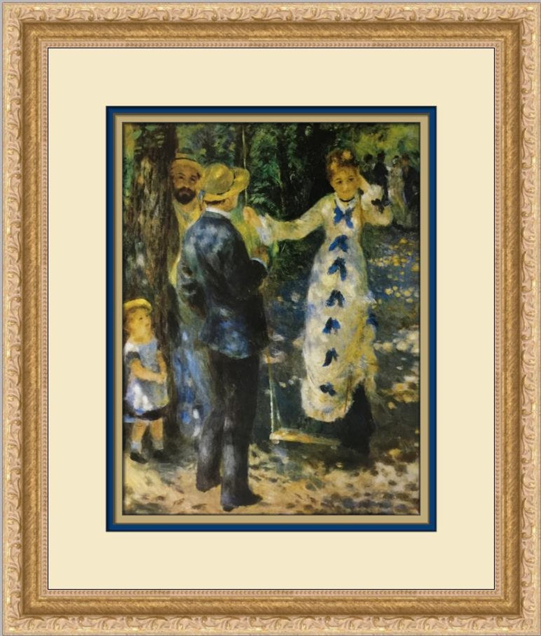 Pierre-Auguste Renoir、海外版超希少レゾネ、新品額装付 Pierre-auguste Renoir the Swing Custom Framed Print - Etsy