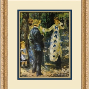 Pierre-Auguste Renoir The Swing Custom Framed Print