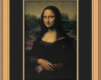 モナリザ レオナルド ダ ヴィンチ ルネッサンス クラシック絵画 木製