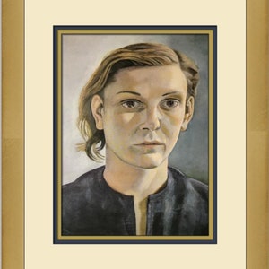 Lucian Freud Girl in Dark Dress Custom Framed Print - Etsy 日本