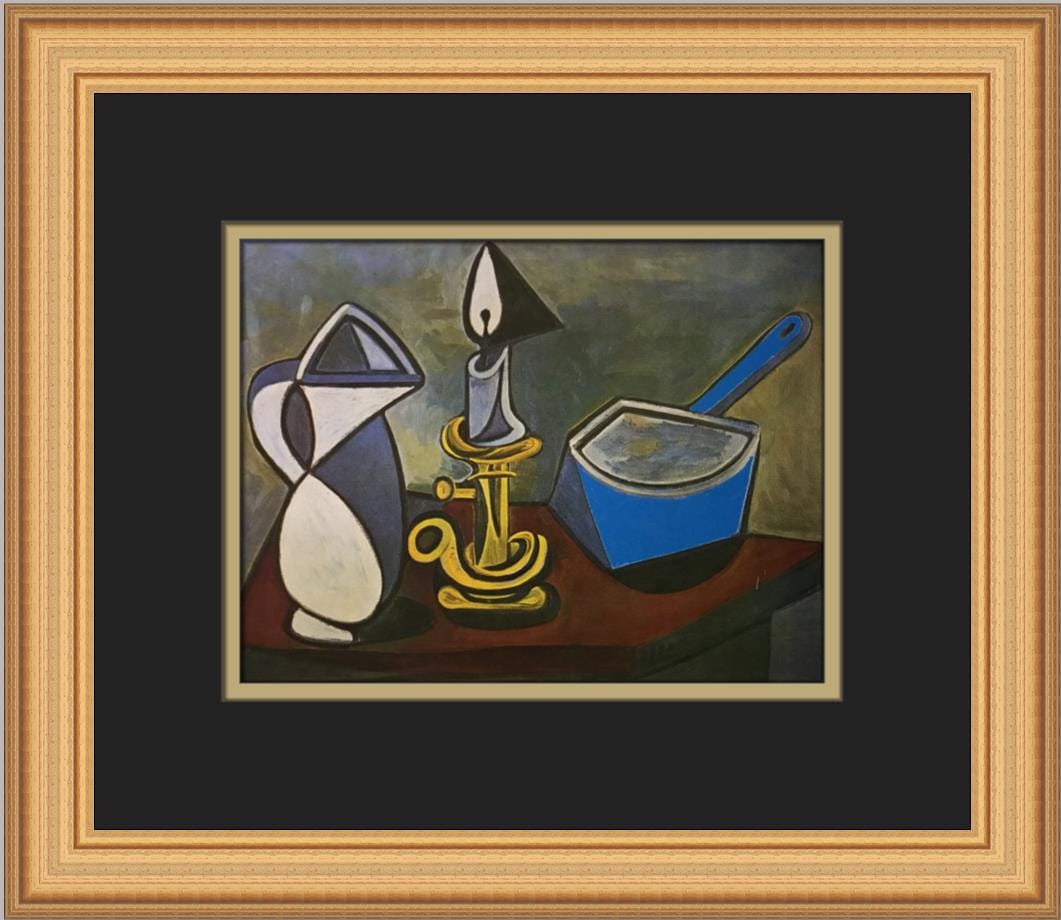 Pablo Picasso Still Life Pitcher Candle Enamel Saucepan