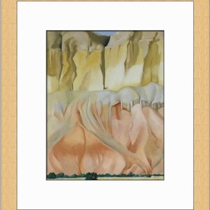 Georgia O&#39;Keeffe Cliffs Beyond Abiquiu Custom Framed Print