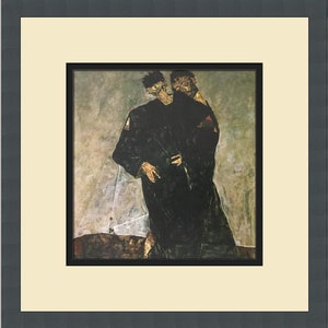 Egon Schiele The Hermits Custom Framed Print