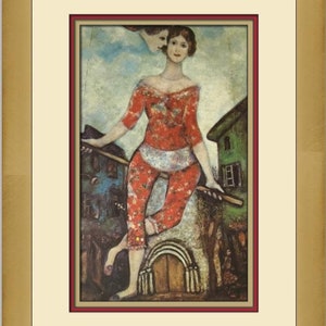 Marc Chagall The Acrobat Custom Framed Print
