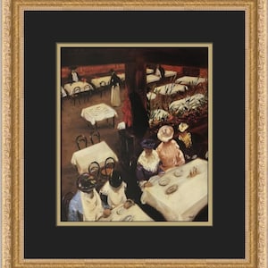 Alfred Henry Maurer In A Cafe Custom Framed Print