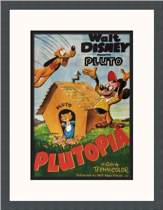 Walt Disney Plutopia Custom Framed Poster Print - Etsy