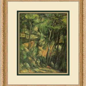 Paul Cezanne Chateau Noir Park Custom Framed Print
