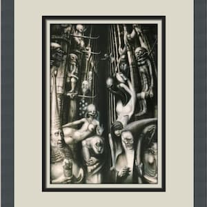 HR Giger H. R. Giger A Crowley Custom Framed Print