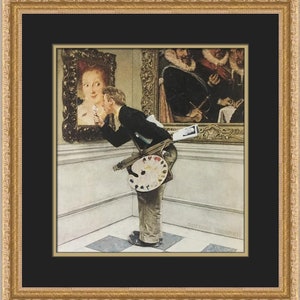 Norman Rockwell The Art Critic Individuell gerahmter Druck