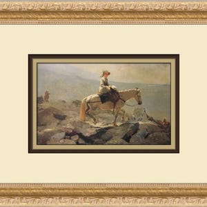 Winslow Homer Bridle Path in the White Mountains Custom Framed Print