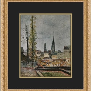Camille Pissarro Rouen Cathedral Custom Framed Print