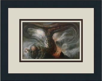 HR Giger H. R. Giger The Smoke Beast Custom Framed Print