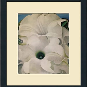 Georgia O&#39;Keeffe Two Jimson Weeds Custom Framed Print