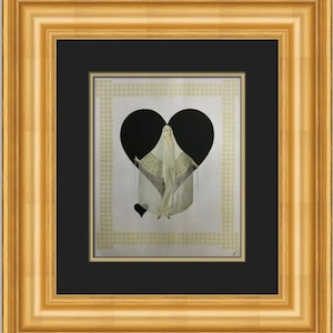 Erte Fringe Gown Custom Framed Print