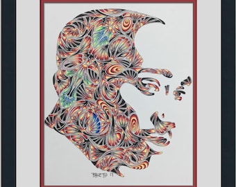 Charles Balletto Tupac Giclee on Paper Custom Framed Print