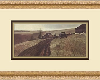 Andrew Wyeth, Thin Ice | Published Lithograph Print Mid 20th