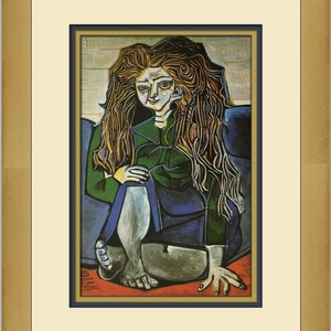 Pablo Picasso Portrait of Madame H.P. Custom Framed Print