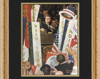 Norman Rockwell A Time for Greatness Custom Framed Print