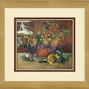 Paul Gauguin Still Life with the Painting Hope Custom Framed Print