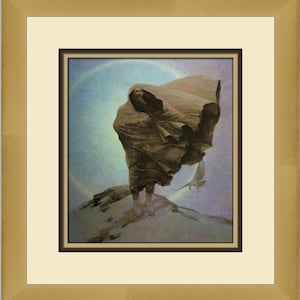 N C Wyeth Winter Death impression encadrée personnalisée