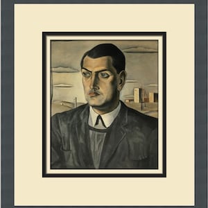 Salvador Dali Portrait of Luis Bunuel Custom Framed Print