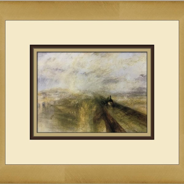 Joseph Turner Rain Steam and Speed The Great Western Railway Impression encadrée personnalisée