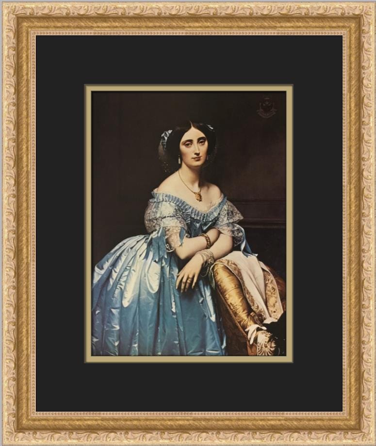 ジャン＝ドミニク・アングル作「プリンセス・ド・ブロジル」カスタム