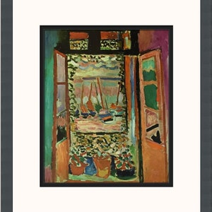 Henri Matisse The Open Window Custom Framed Print