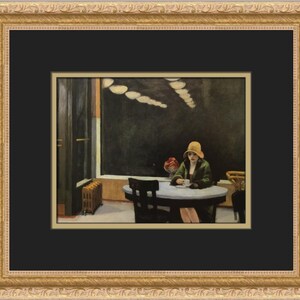 Edward Hopper Automat Custom Framed Print