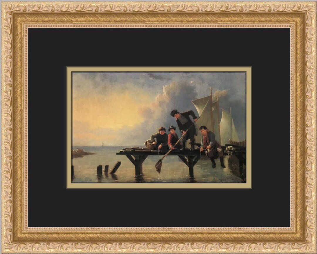 William Ranney Boys Crabbing Custom Framed Print - Etsy