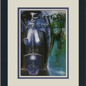 HR Giger H. R. Giger Necronomicon Custom Framed Print
