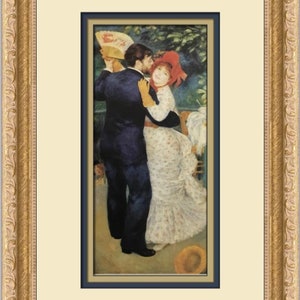 Pierre-Auguste Renoir Dance in the Country Custom Framed Print