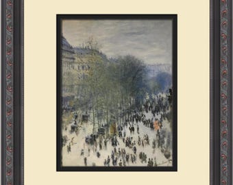 Claude Monet Boulevard Des Capucines Custom Framed Print