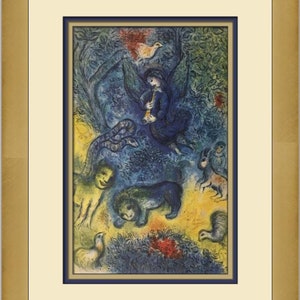 Marc Chagall The Magic Flute Custom Framed Print