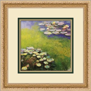 Claude Monet Water Lilies V Custom Framed Print